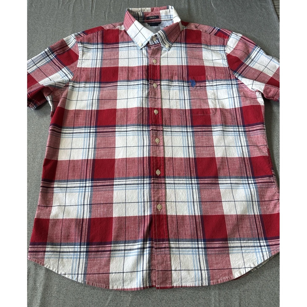 Mens Ralph Lauren Polo short  sleeve shirt polo emblem on pocket size L